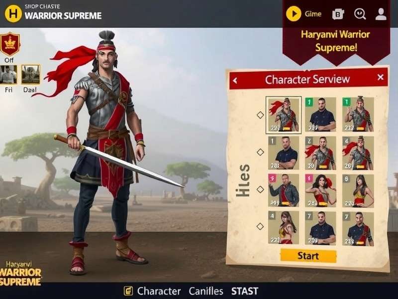 Choose your warrior class in Haryanvi Warrior Supreme Haryanvi Warrior Supreme character selection
